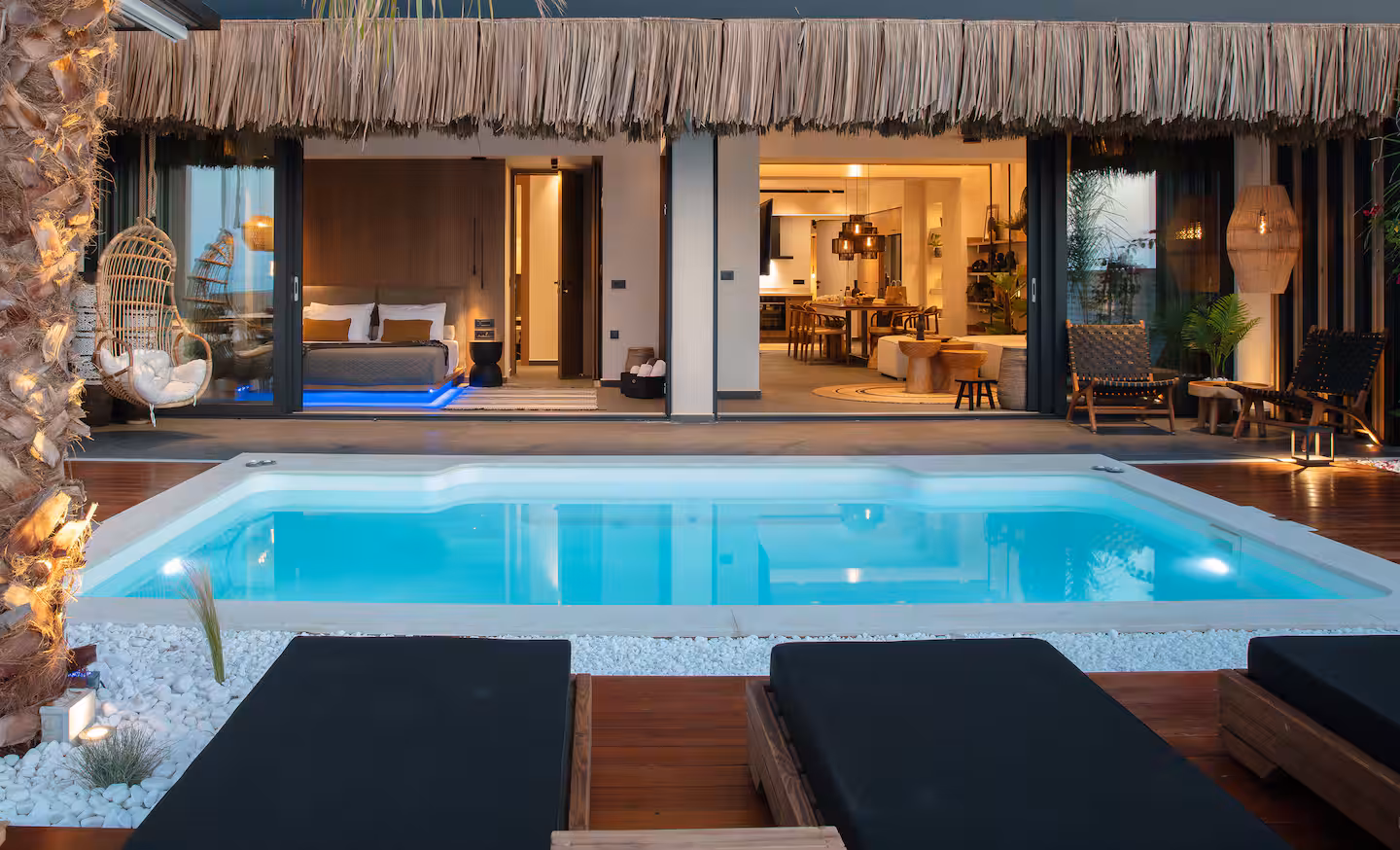 Outdoor living space at Casa Negro